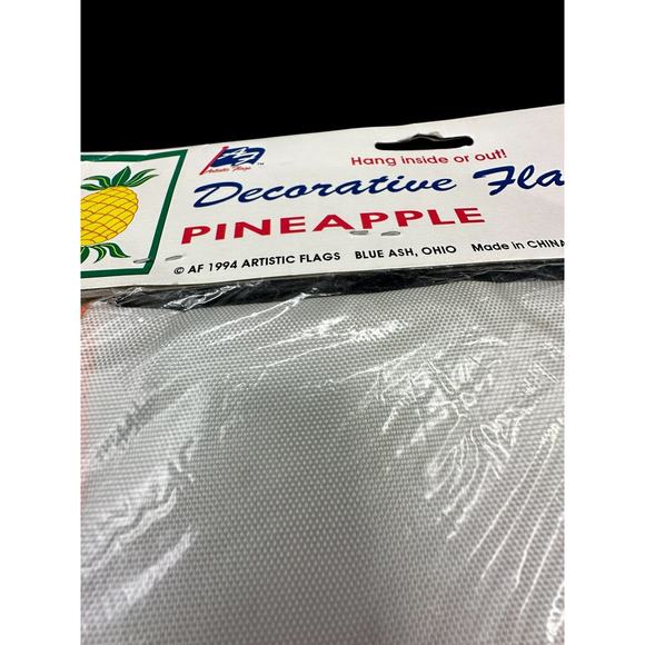 Vtg Artistic Flags PINEAPPLE Decor 28”x40” Garden Summer Day Tropical Yard Party - Picture 7 of 12